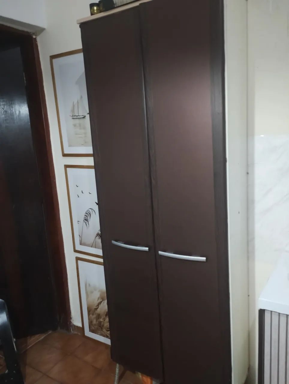 Balcão de cozinha mármore + paneleiro + 2 telhas Brasilit  - Foto 5