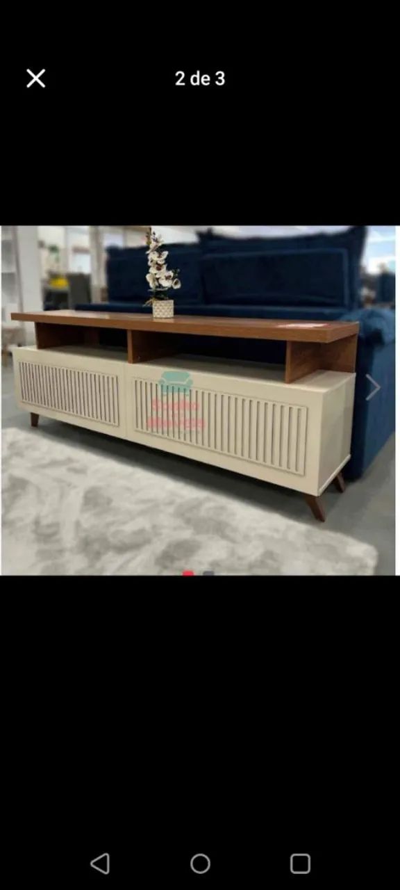 Bancada Londres Para TV Até 65 Polegadas/Entrega É Montagem Grátis Loja R&L Móveis - Foto 3