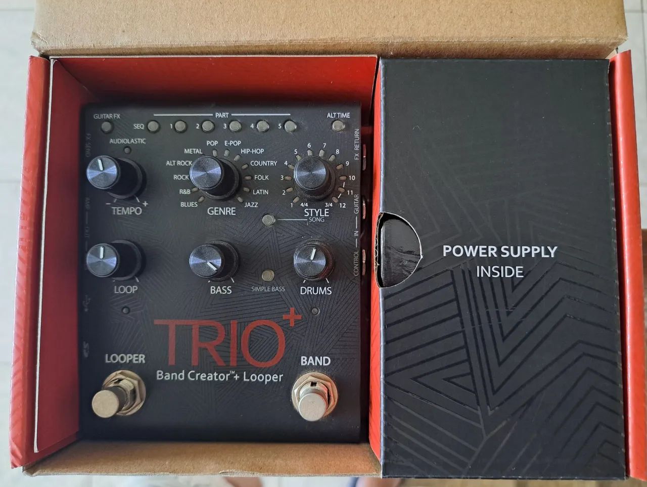 Pedal Guitarra Digitech Trio + Band Creator + Looper