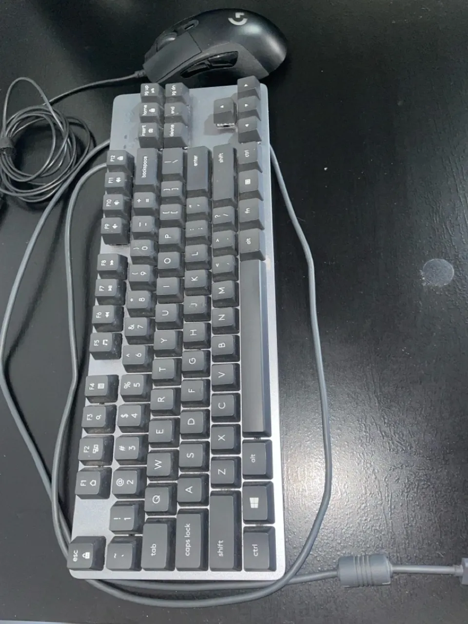 Teclado Mecânico K835 TKL e mouse g403 hero