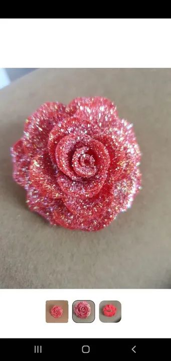 Broche Flor vermelha 