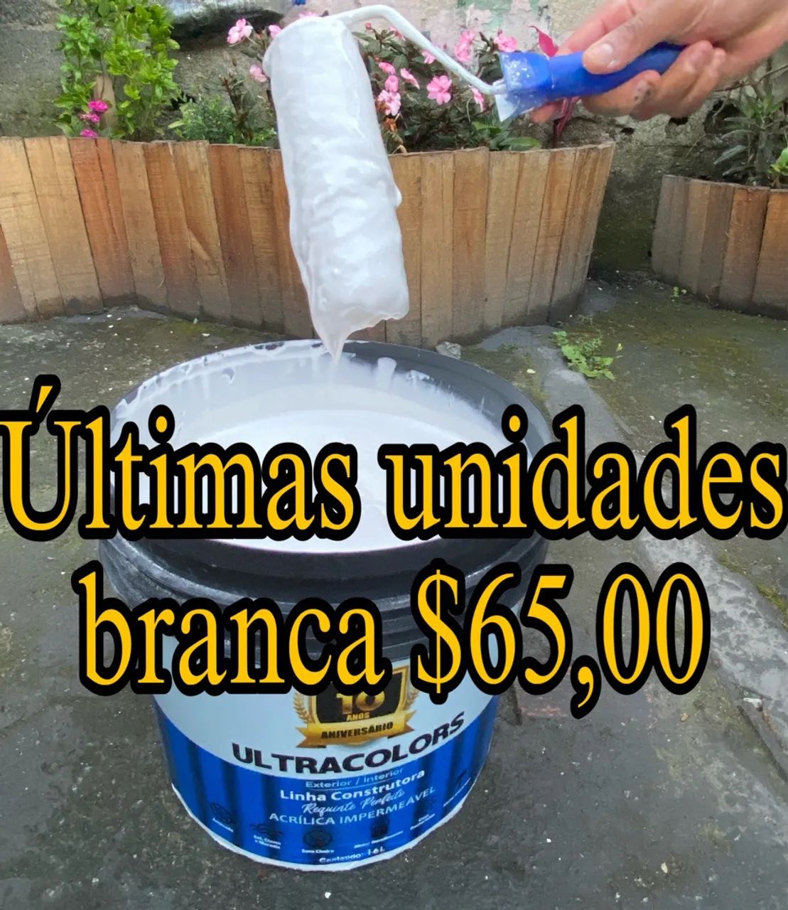 Promoção Tinta Branca 16L - R$65,00 - Foto 3