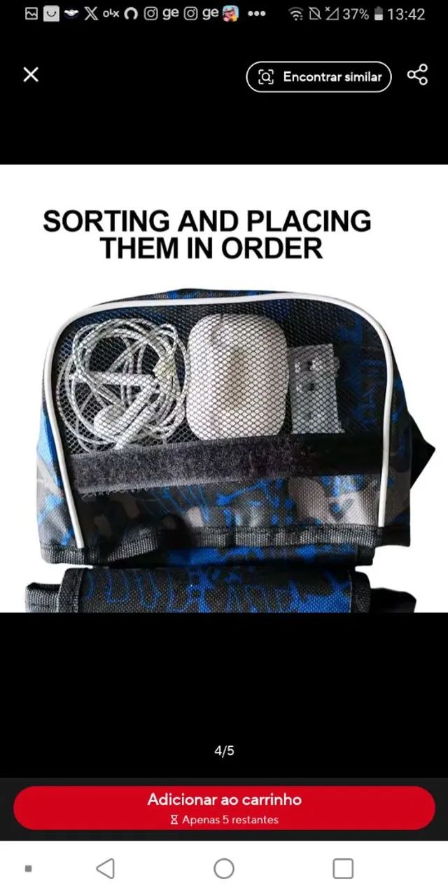 Bolsa de Celular para Bicicleta com Compartimento - Foto 3
