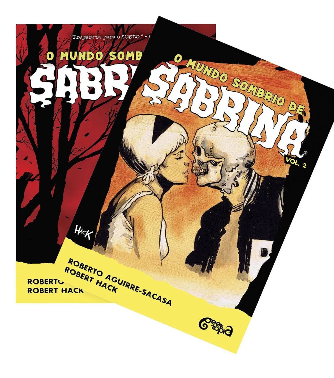 HQ quadrinho O mundo sombrio de Sabrina vol 1 e 2 
