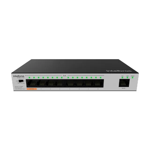 Switch POE Intelbras SF900 (ligado apenas para testar)