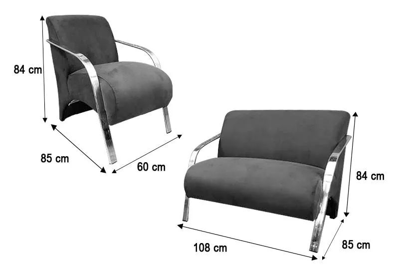 Conjunto de Poltronas 2x1x1 Lugares Cinza Braço Madeira  - Foto 4
