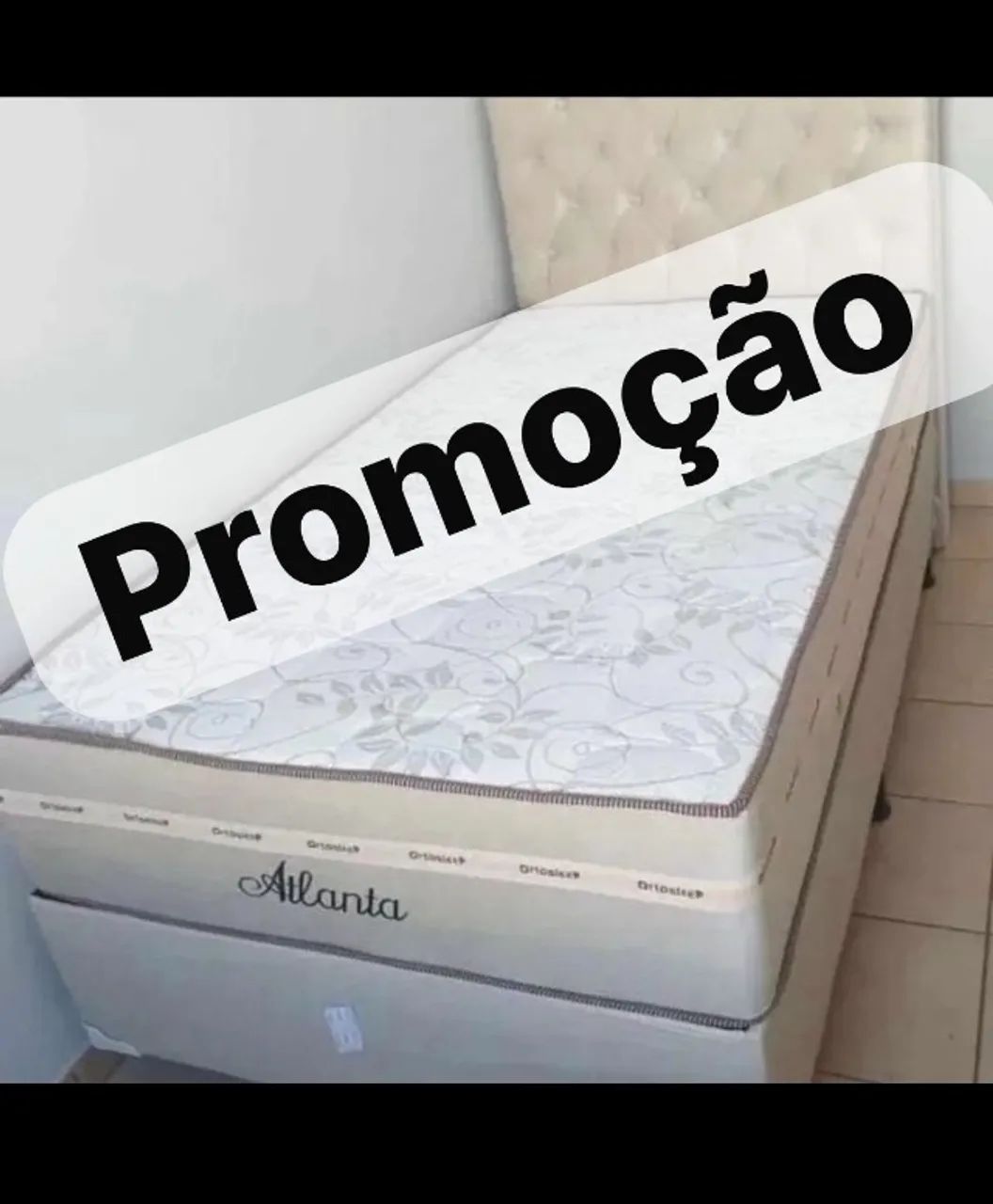 Cama box suporte e colchão 