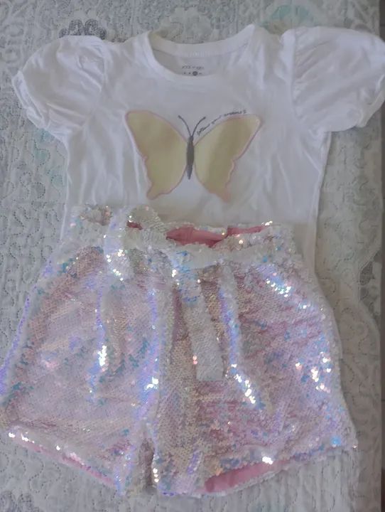 Conjunto de roupa infantil - Blusa e Short