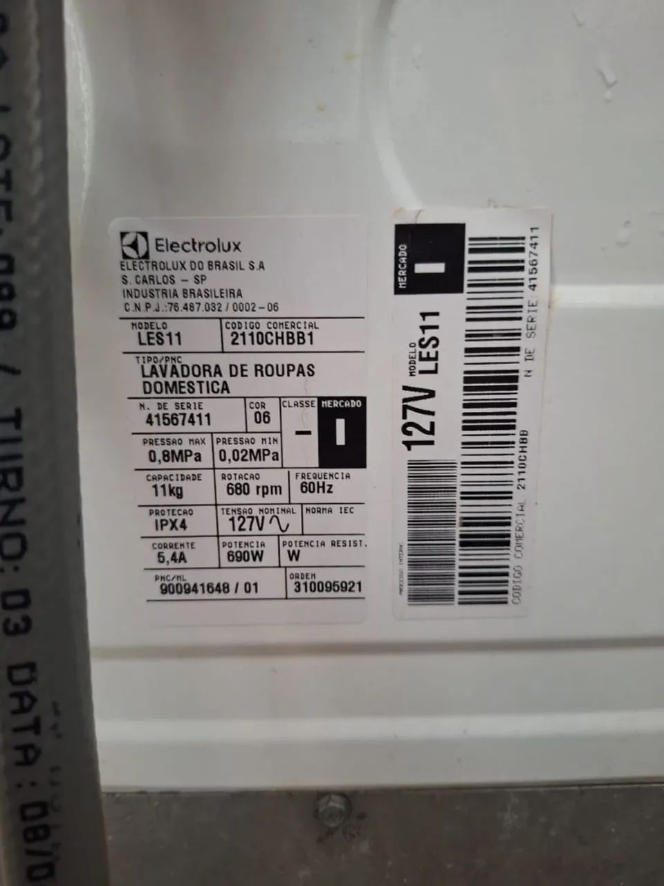 Maquina faz tudo Electrolux 11kg 127V funcionando perfeitamente ((ENTREGO GRÁTIS)) - Foto 3