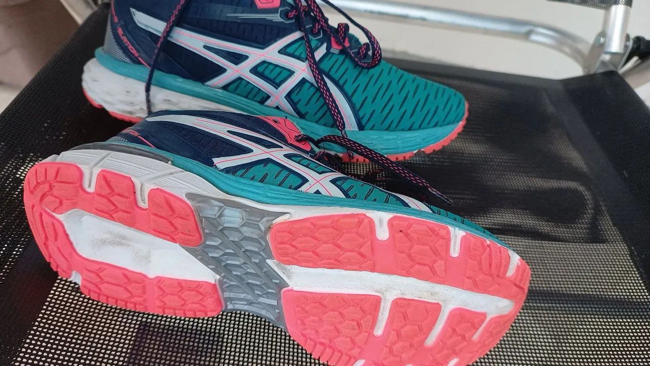 Tênis Asics Feminino - Verde e Azul - Foto 3