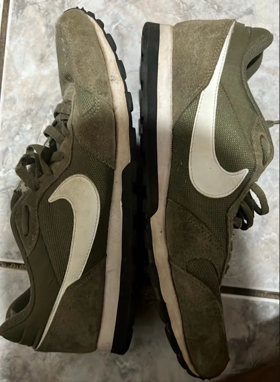 Zapatos Nike Md Runner Verde Militar Nike Md Runner Hombre Verde
