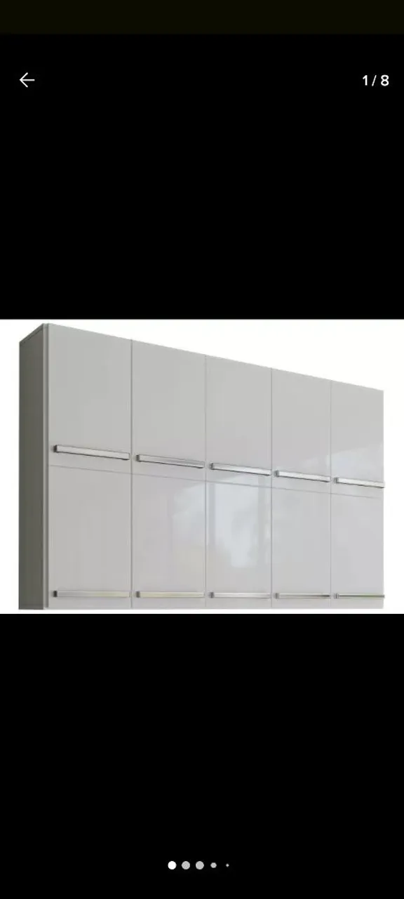 Armário de Cozinha Branco 10 Portas