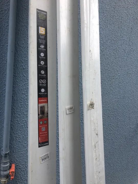 Rodapé em PVC Branco - Novo