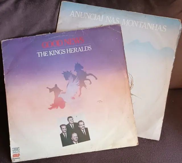 Lot 2 LPs Gospel/Evangelical Vinyl Records - The King's Heralds