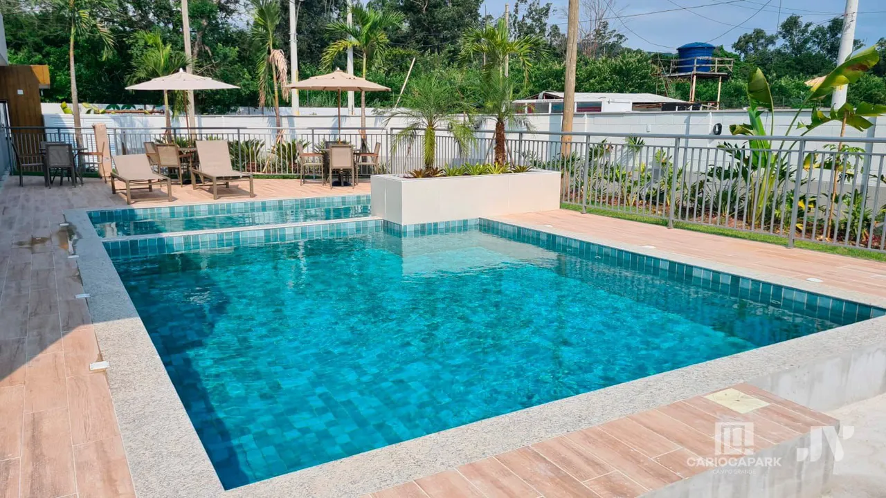 Aluguel com varanda e piscina