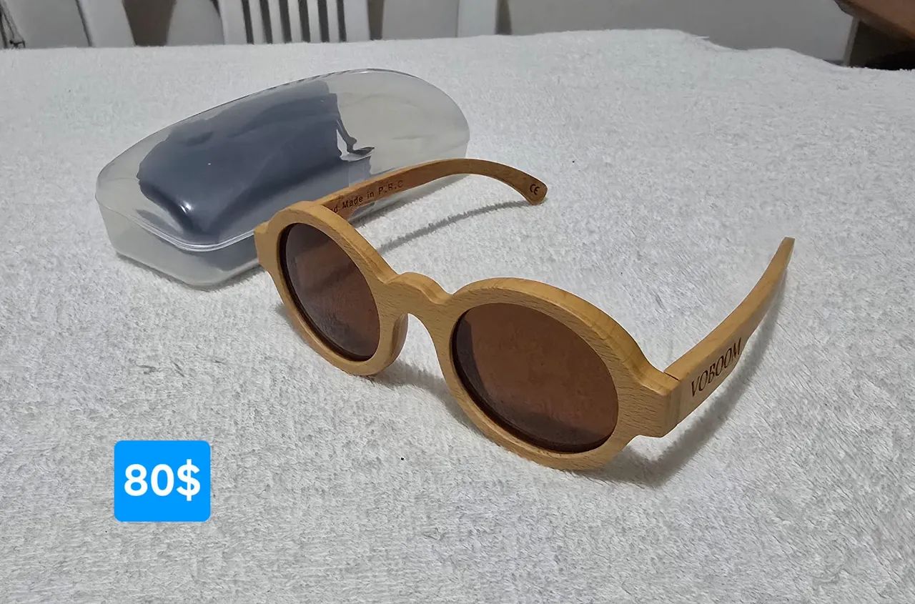 Óculos da Voboom total bambu polarizado original 