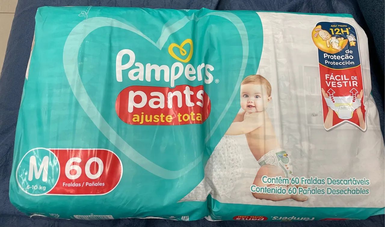 Fraldas Pampers Pants M60 - 6-10kg