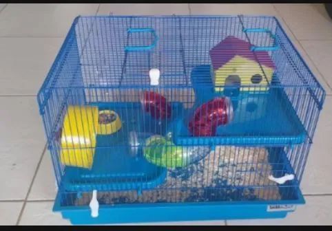 Gaiola para hamster em ótimo estado