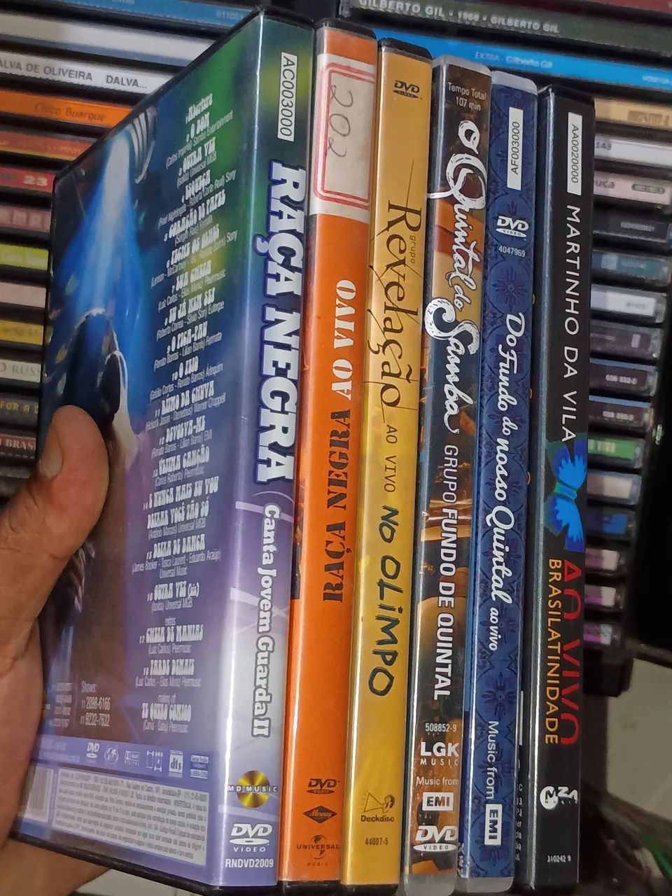 Lote com 6 DVDs de Samba  - Foto 2