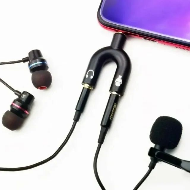 Adaptador Spliter P3 para 2x P2 para Fone, Microfone e Headset - Foto 2