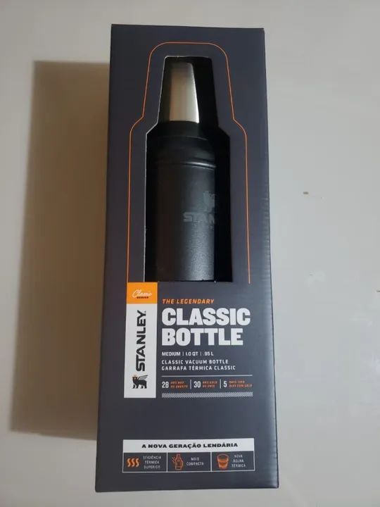Garrafa Térmica Classic Matte Black | 0,95L