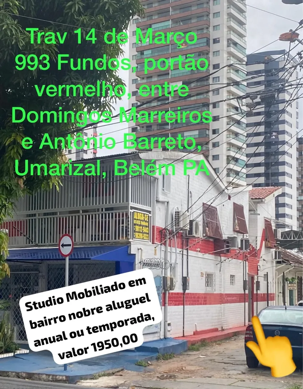 Studio mobiliado no Umarizal