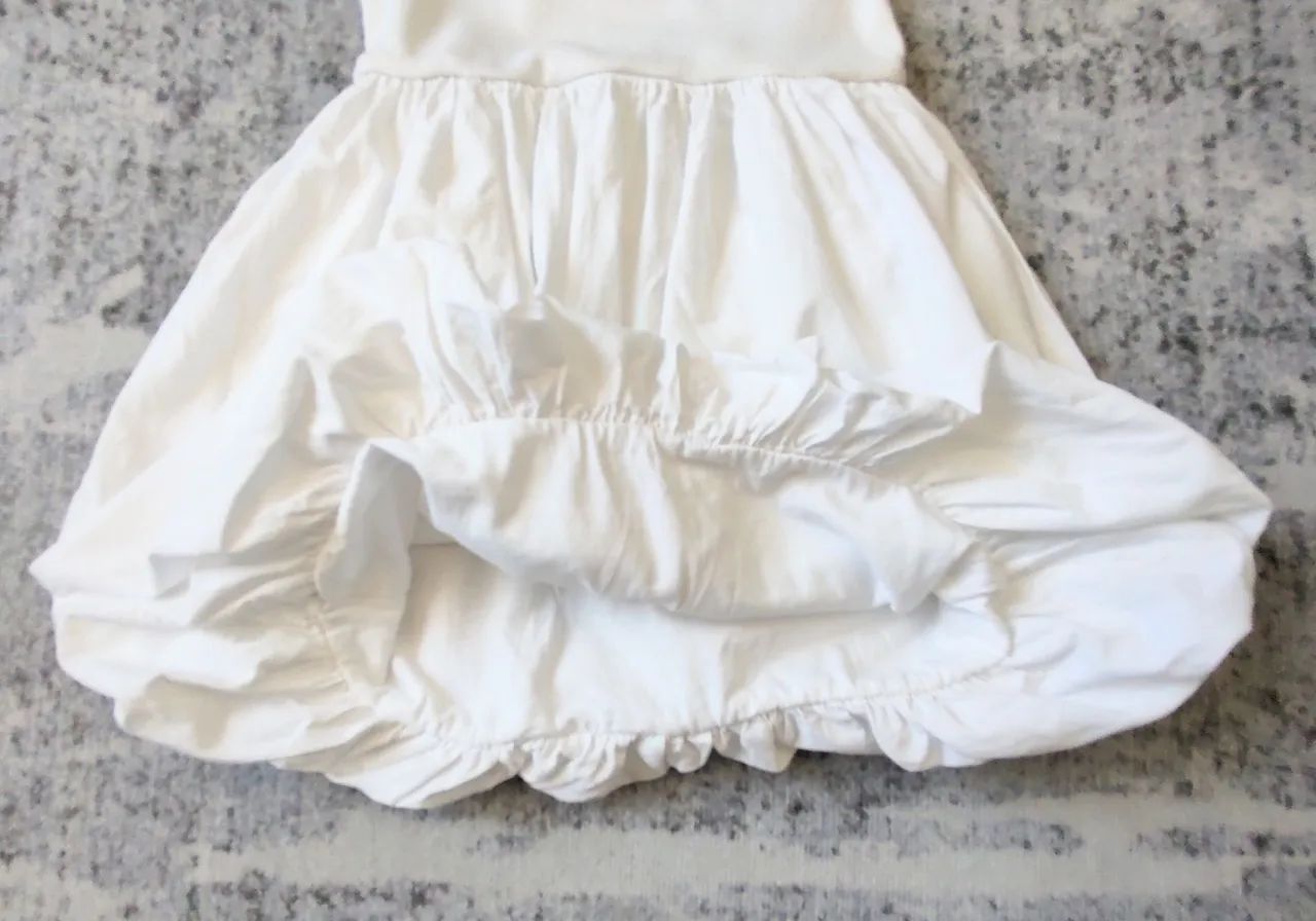 Vestido Zara Kids balonê branco tamanho 8  - Foto 5