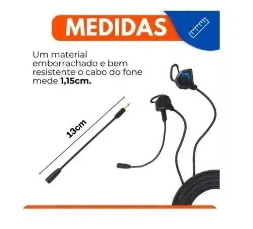 Fone De Ouvido Celular Microfone Removível Headset Ps4 Pc Xbox - Foto 3