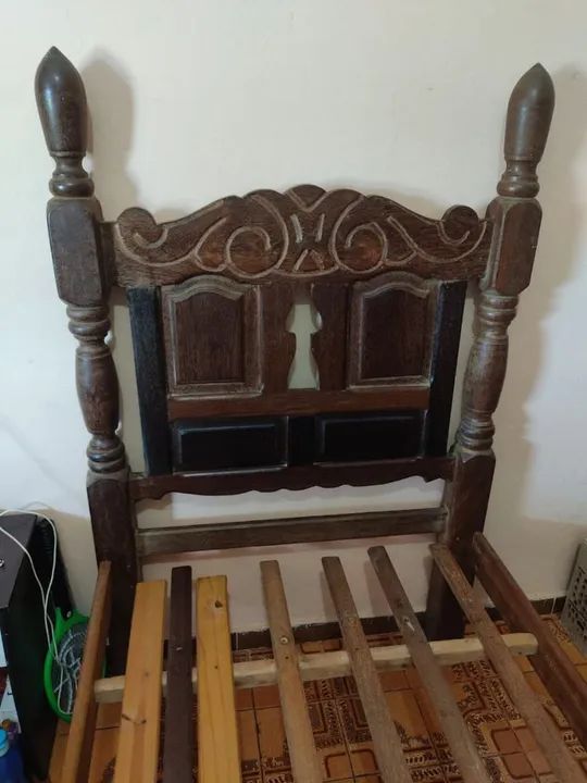 Cama de Madeira Maciça Sucupira - Foto 2