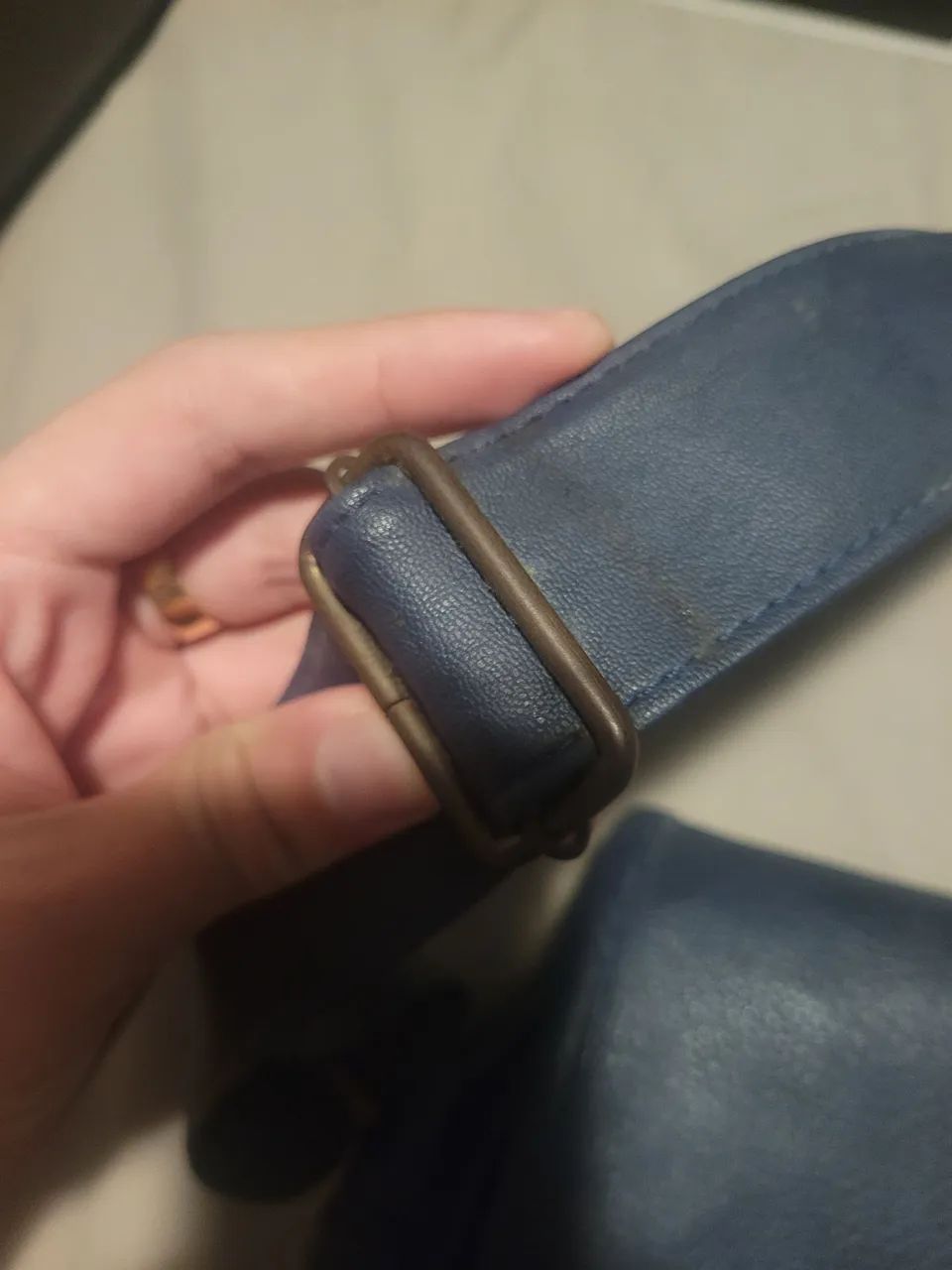 Bolsa de ombro azul - Foto 4