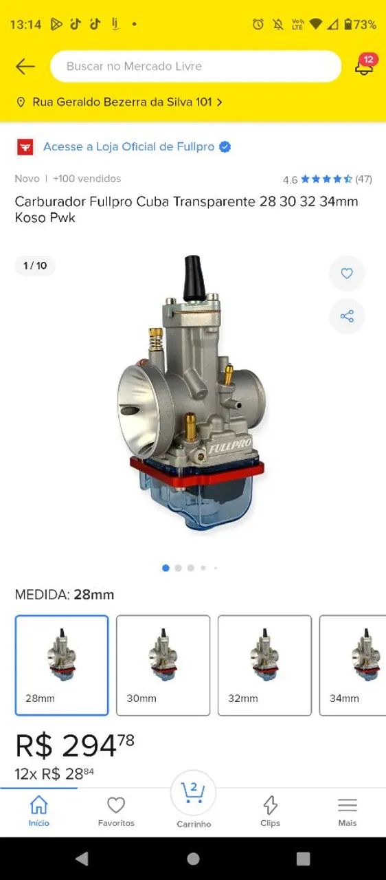 Carburador pwk 28 koso 