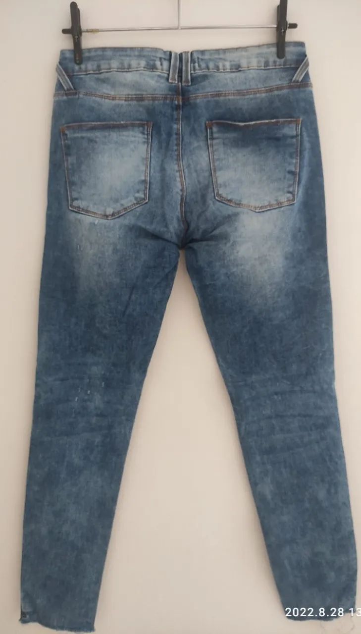 Calça Jeans Destroyed - Foto 5