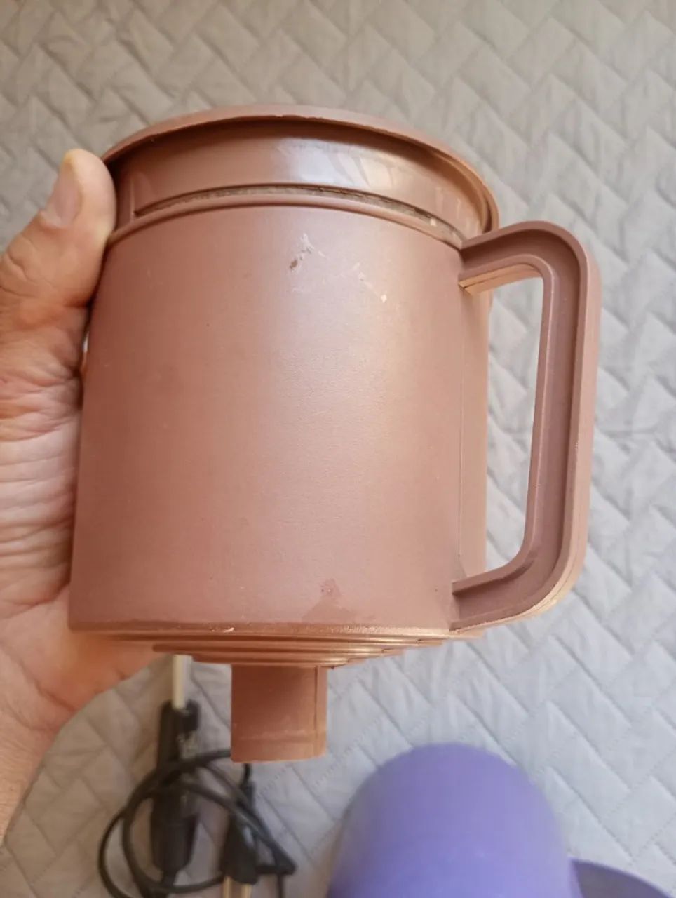 Kit vasilhas de pescaria, caminhoneiro, trilha, camping - filtro café, ebulidor, garrafa - Foto 4