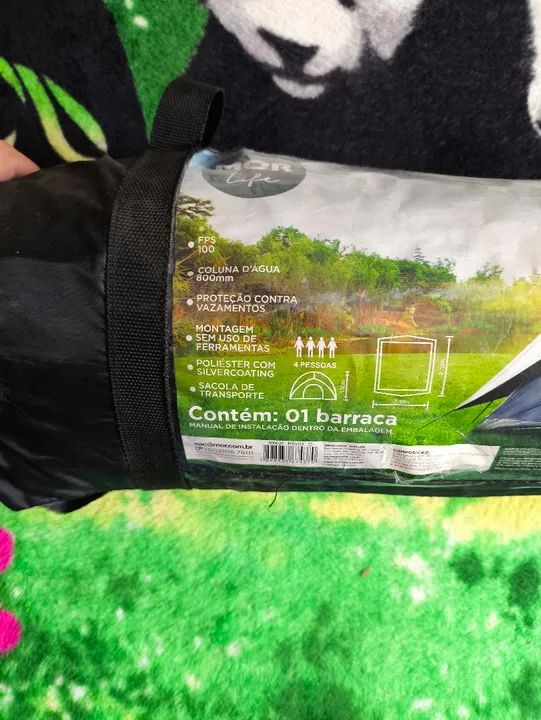 Kit Pesca Acampamento Carretilha Molinete Vara Barraca - Foto 6