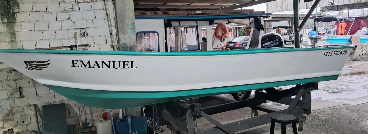 Voadeira fibra borda alta 40hp yamaha  - Foto 4