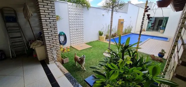 Vicente pires condomínio c/ total segurança casa 3quartos suítes churrasqueira piscina