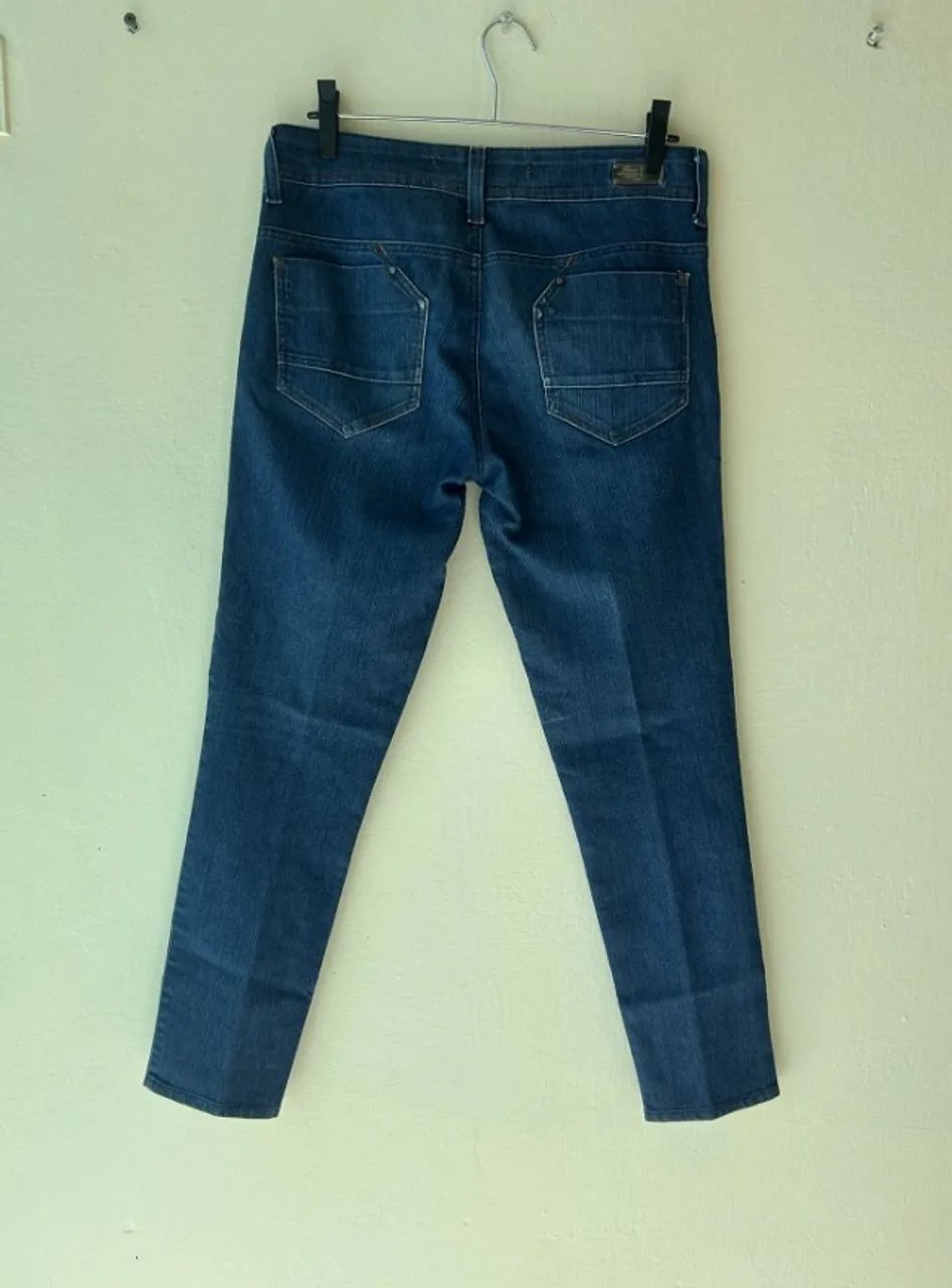 Calça Jeans, tamanho 42, slim, da marca Famel. - Foto 2