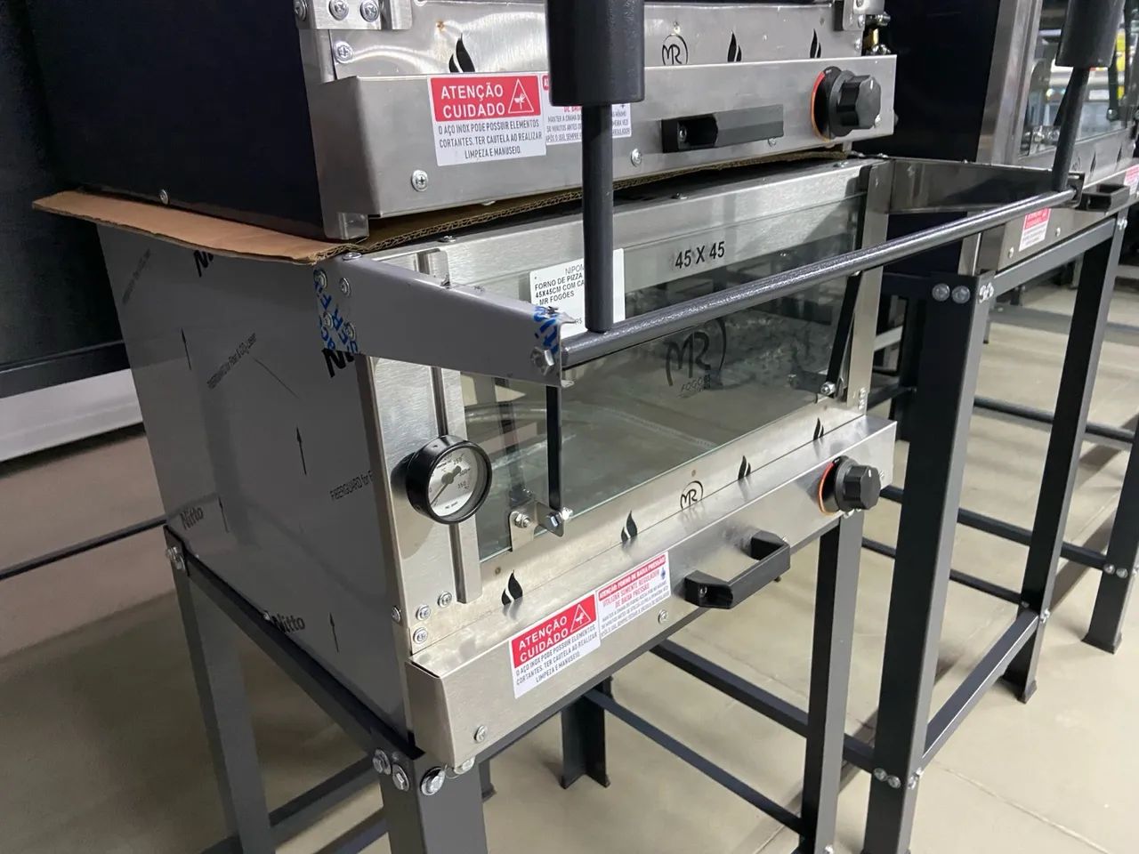 FORNO DE PIZZA 45x45CM COM CAVALETE - MR FOGÕES  - Foto 5