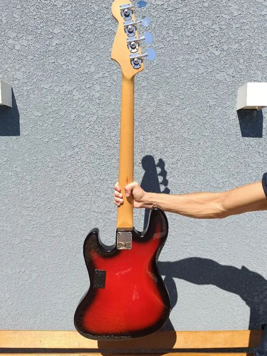 Baixo jazz bass artwood custom (luthier)  4 cordas   - Foto 4