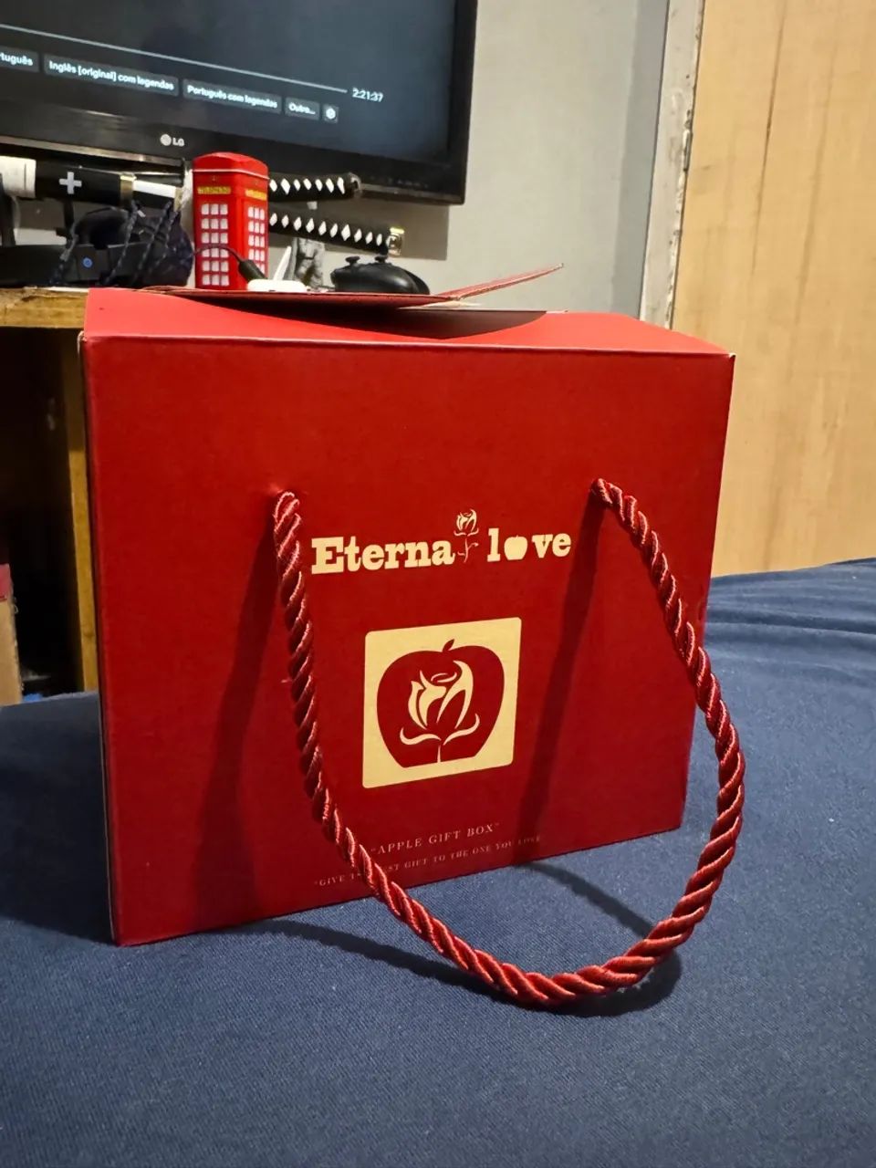 Rosa Eterna e Colar eu te amo em 100 línguas, Presente dia Dos Namorados - Foto 5