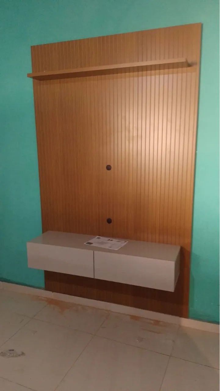 Painel para TV frisado  suspenso P/tv até 50 polegadas 