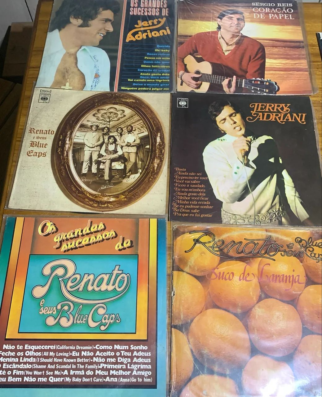 Lote Renato e Seus Blue Caps, Jerry Adriani e Sergio Reis