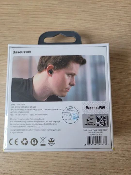 Fone Bluetooth Baseus Wm01 (Novo Original Lacrado de Fábrica) - Foto 4