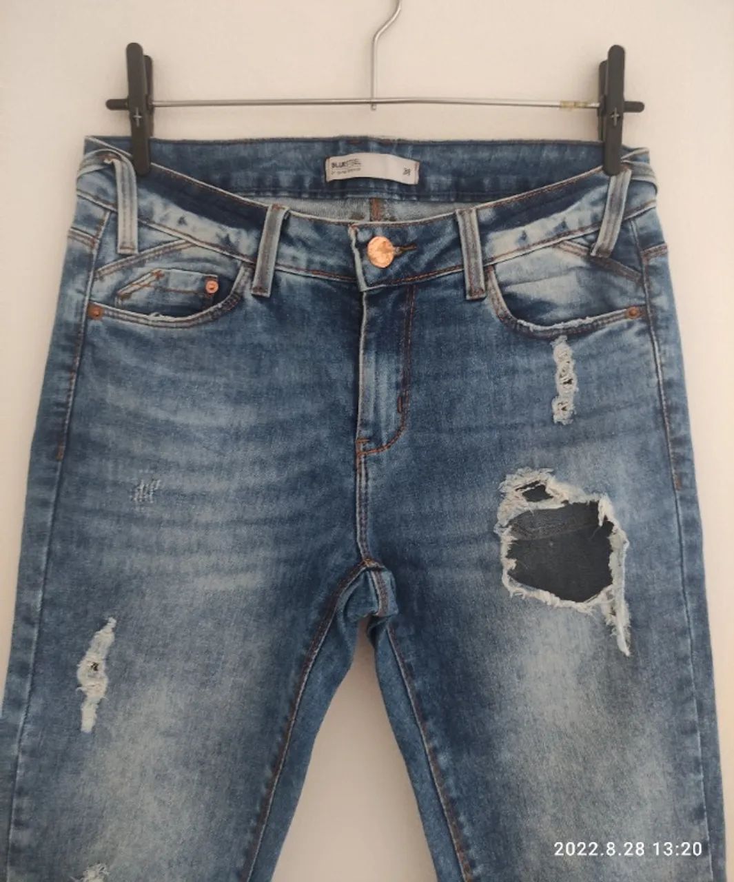 Calça Jeans Destroyed - Foto 3