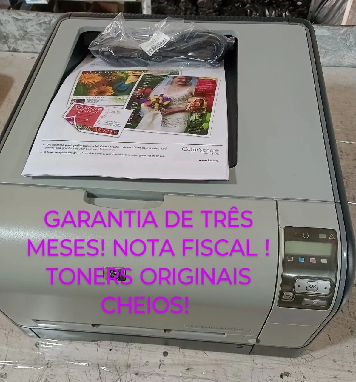 Impressora laser colorida hp cp1515n 