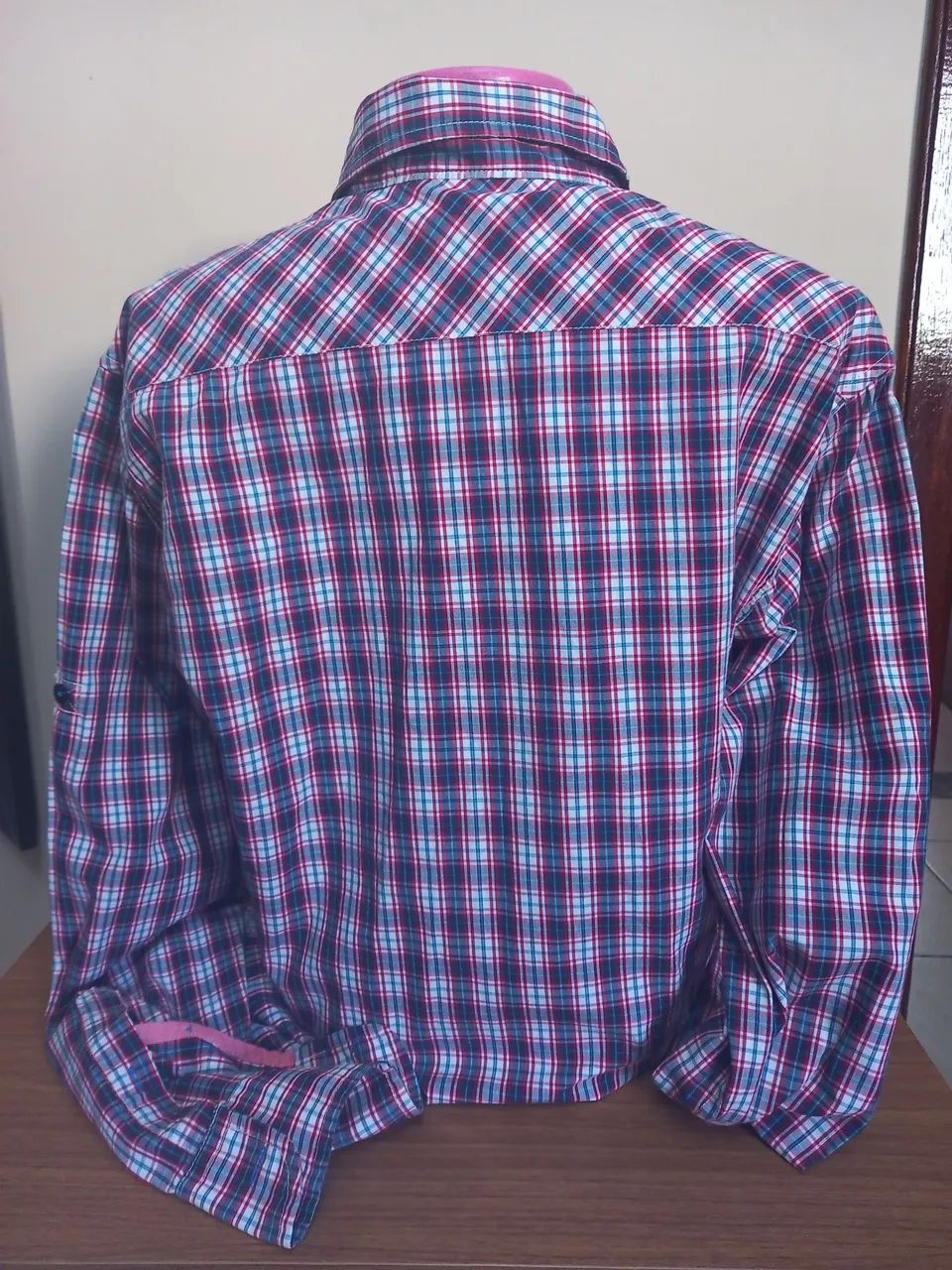Camisa xadrez masculina zara - Foto 3