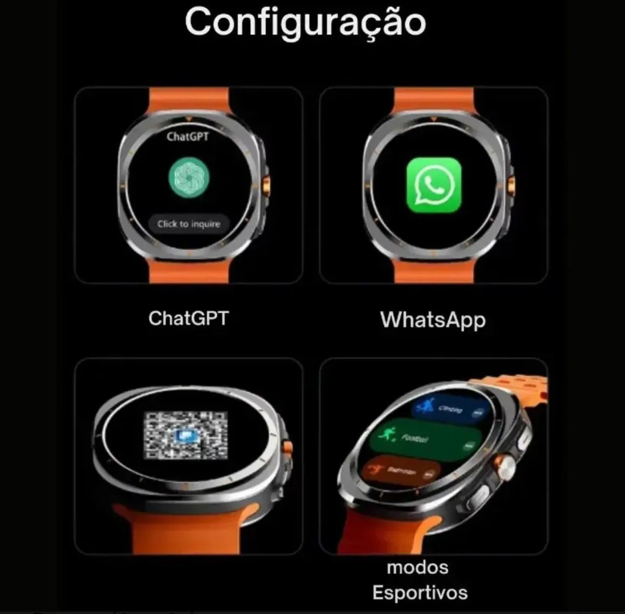 RELÓGIO SMARTWATCH ULTRA WATCH - Foto 5