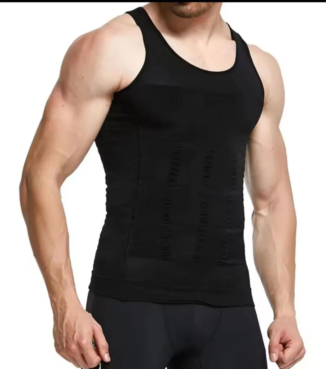 Camisa compressora emagrecedora masculina - Foto 2