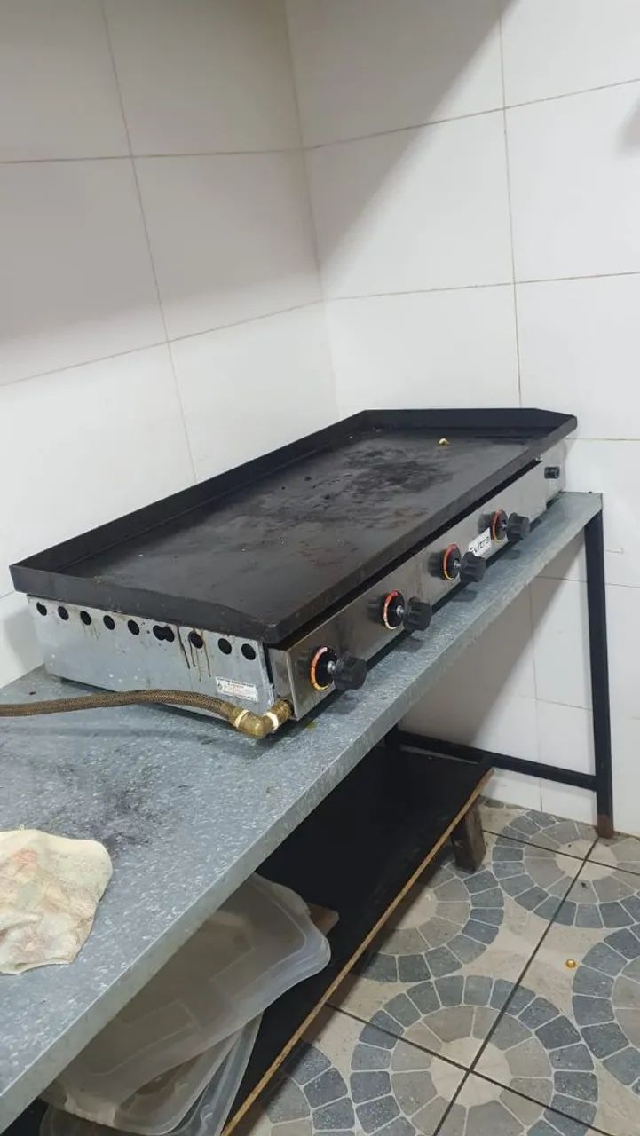 Chapa de lanche industrial a gás - Foto 2