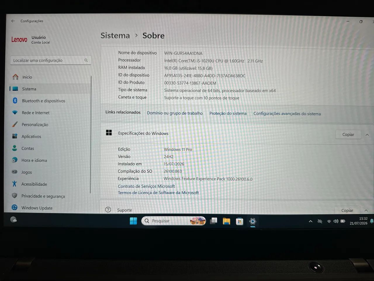 NOTEBOOK THINKPAD T14 - Foto 5